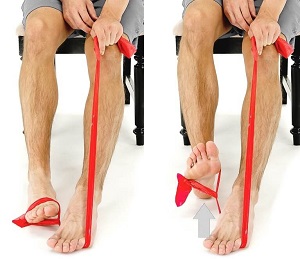 Lutabuo Rehabilitation Training Foot Leg Ligament Stretch Bands Exercise  Auxiliary Strap 